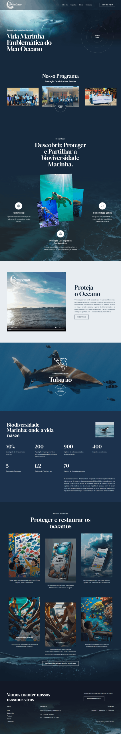 O Meu Oceano – Website